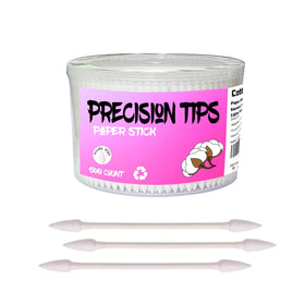 SUIZWMOU Pointed Tip Cotton Swabs 500 count in storage box