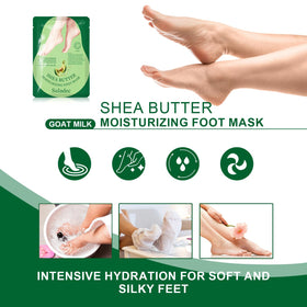 SULADEC Moisturizing Foot Mask in use with relaxed feet