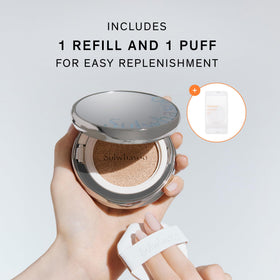 Sulwhasoo Perfecting Cushion Foundation SPF 46 25 Amber close-up of texture