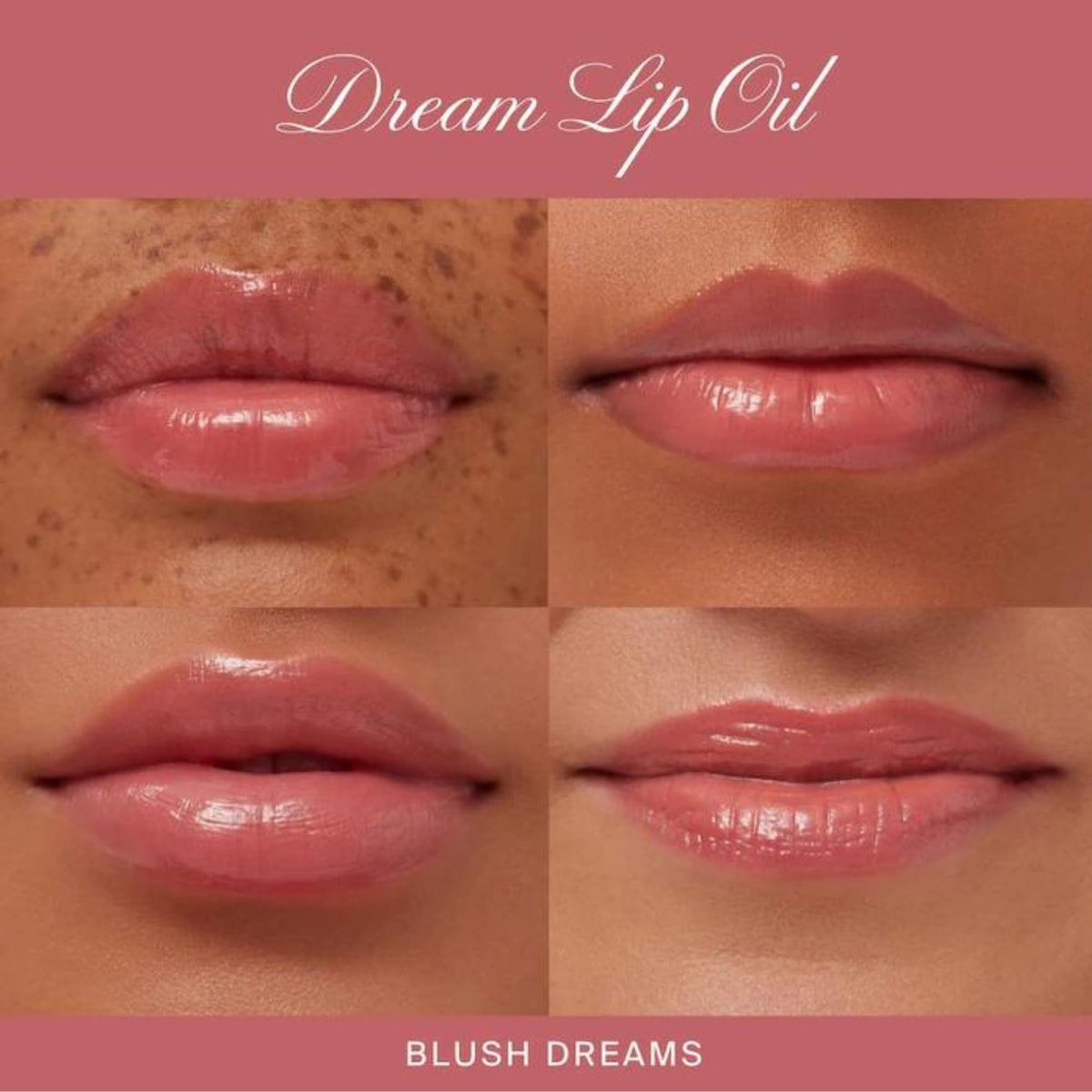 Summer Fridays Dream Lip Oil packaging on a marble surface