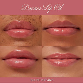 Summer Fridays Dream Lip Oil packaging on a marble surface