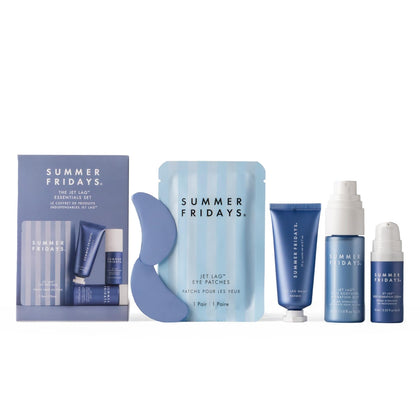 Summer Fridays Jet Lag Essentials Mini Set front view with all products