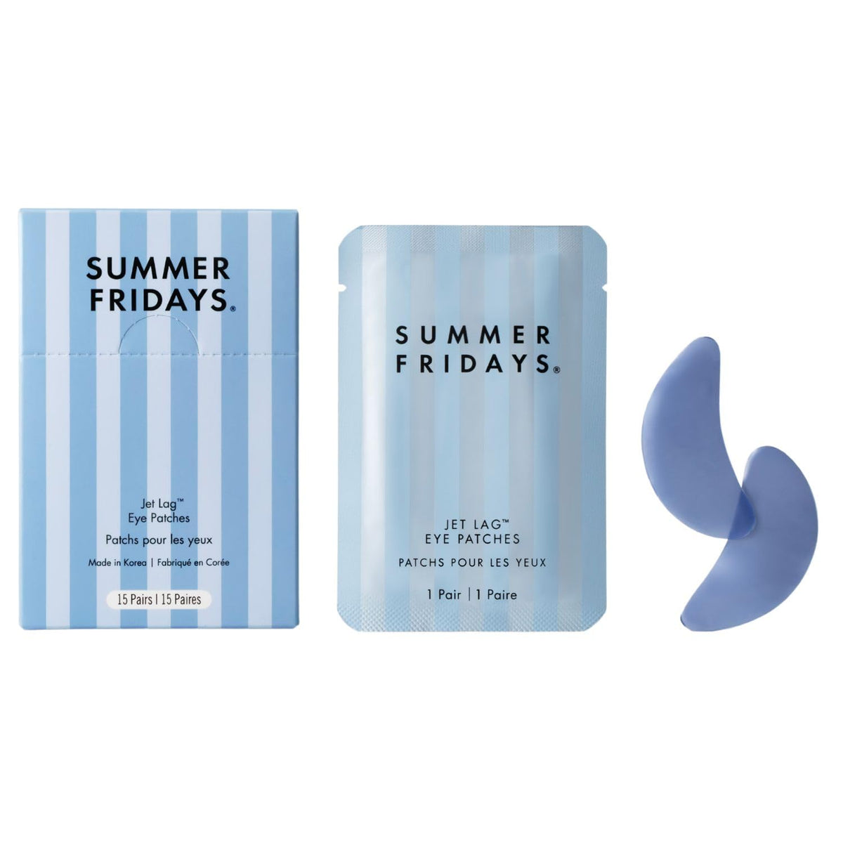 Summer Fridays Jet Lag Hydrating Eye Patches front view