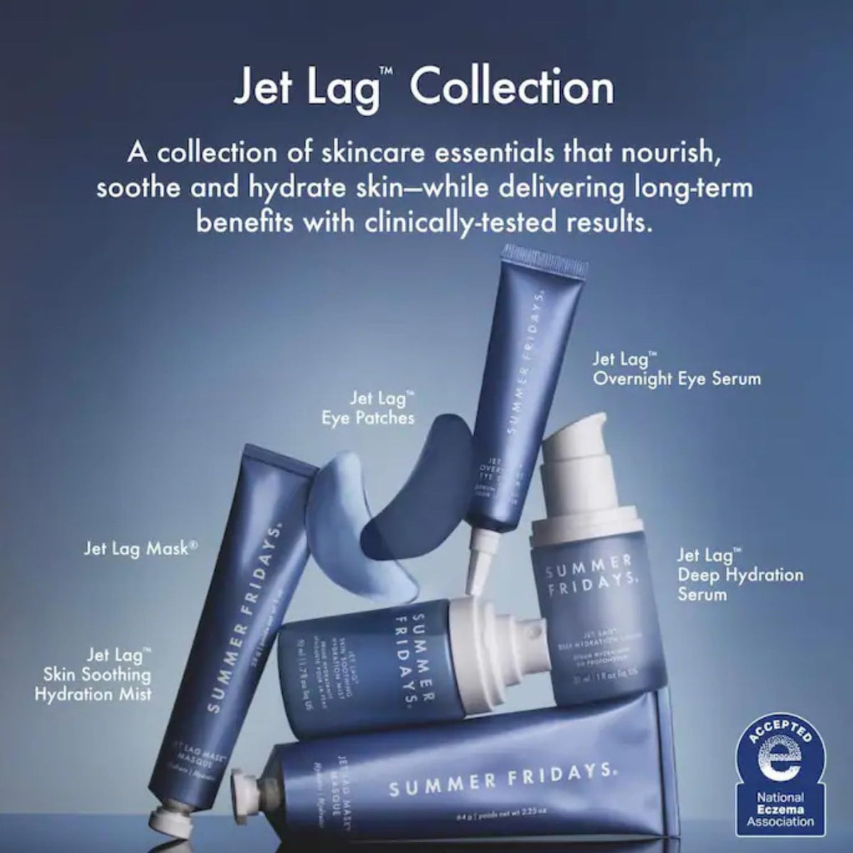 Summer Fridays Jet Lag Hydrating Eye Patches in use