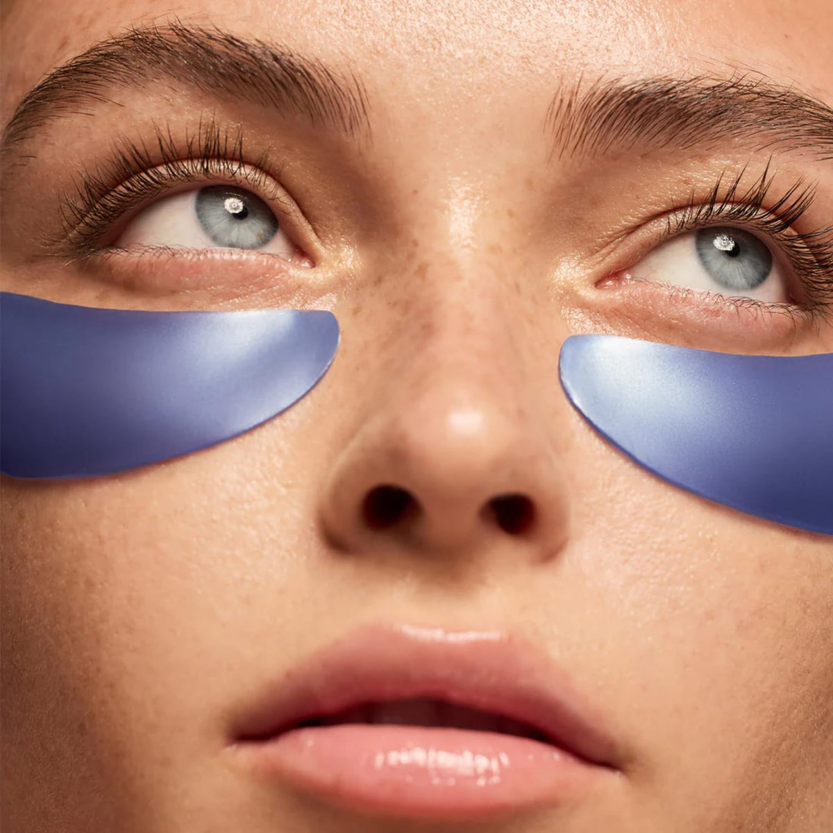 Summer Fridays Jet Lag Hydrating Eye Patches with skincare products