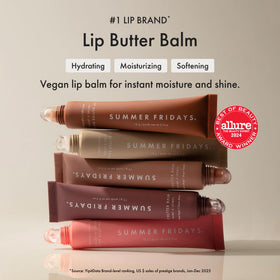 Summer Fridays Lip Butter Balm application on lips for hydration