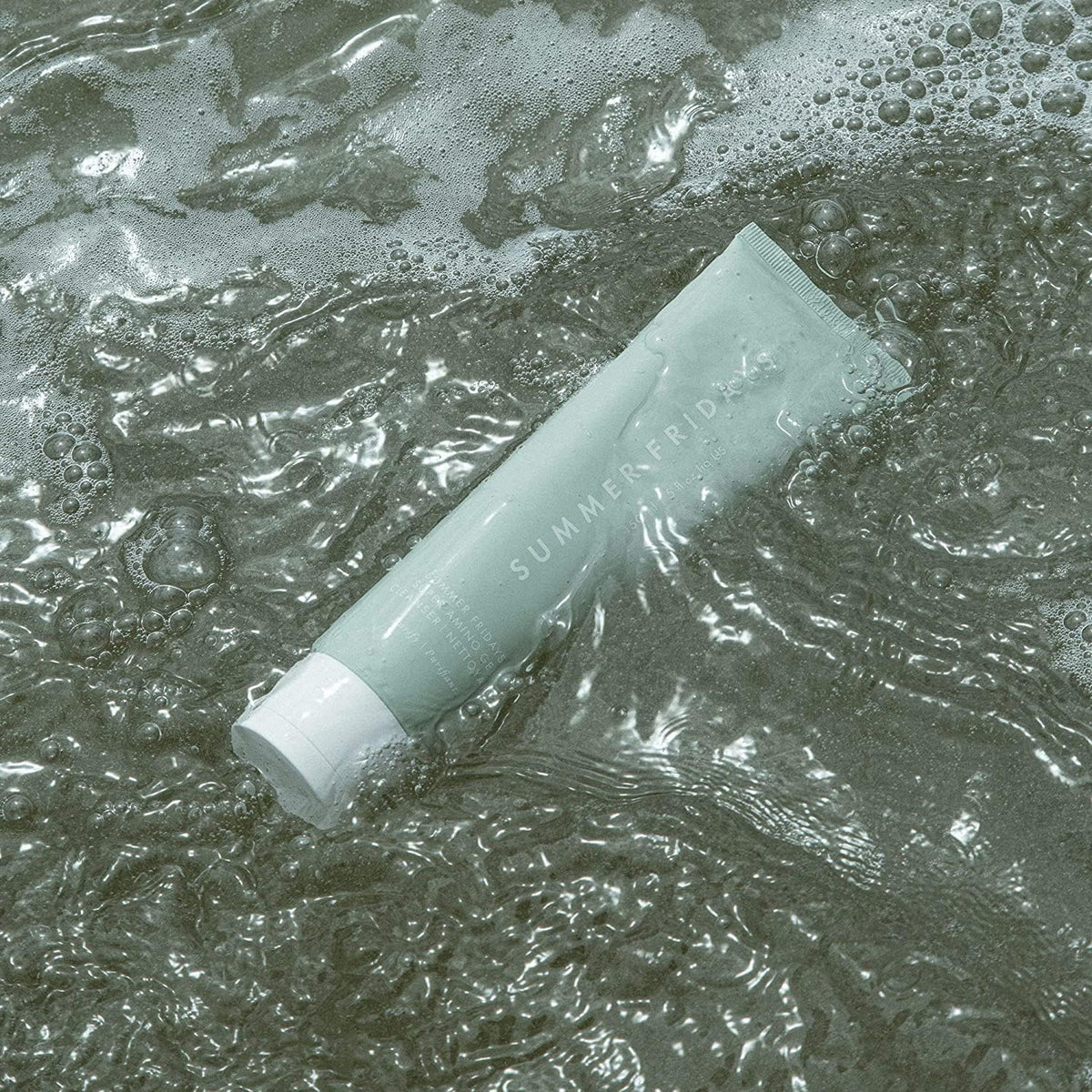 Summer Fridays Super Amino Gel Facial Cleanser close-up of gel texture