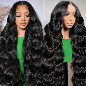 SUMT 30 Inch Body Wave Lace Front Wig front view