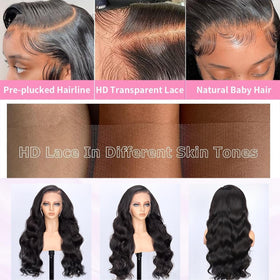 SUMT 30 Inch wig close-up of HD lace