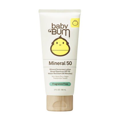 Sun Bum Baby Bum SPF 50 Sunscreen Lotion 3 oz front view