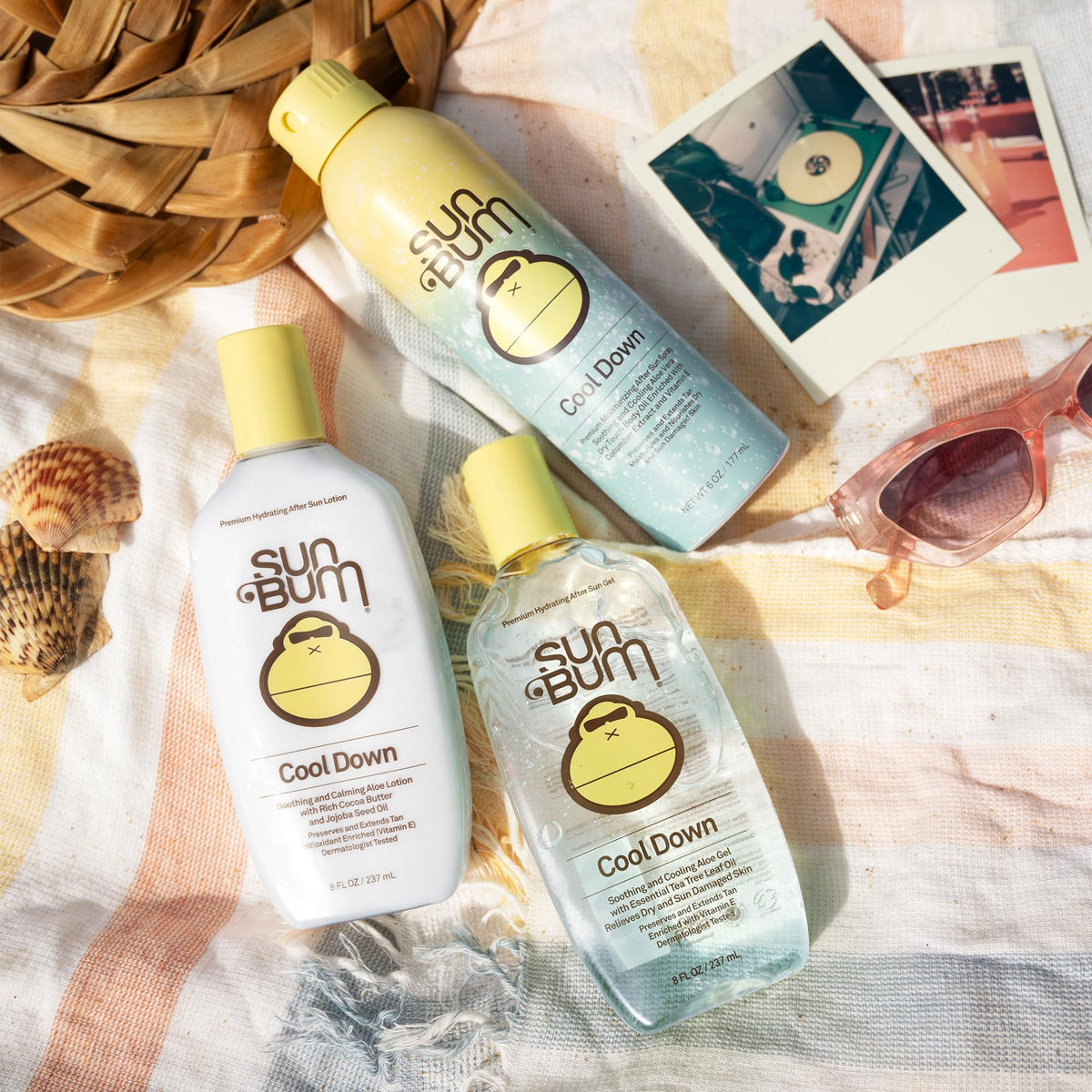 Sun Bum Cool Down Hydrating After Sun Lotion texture on skin