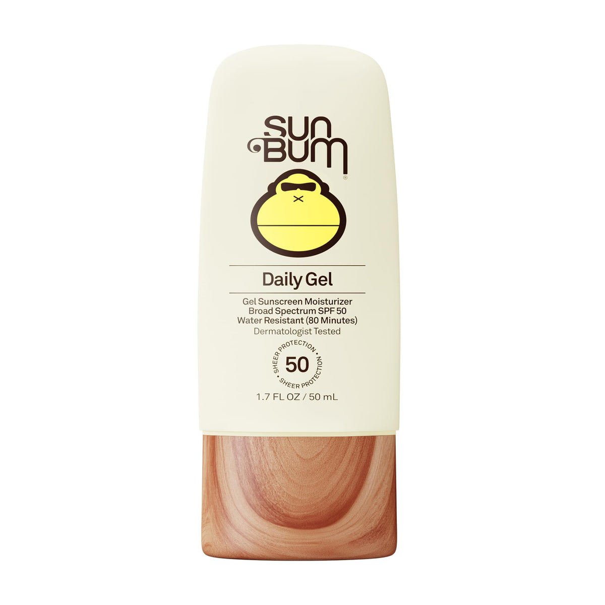 Sun Bum Daily SPF 50 Clear Gel Face Sunscreen front view