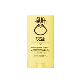 Sun Bum Kids SPF 50 Clear Face Stick Sunscreen front view