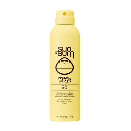 Sun Bum Kids SPF 50 Clear Sunscreen Spray front view 6 oz