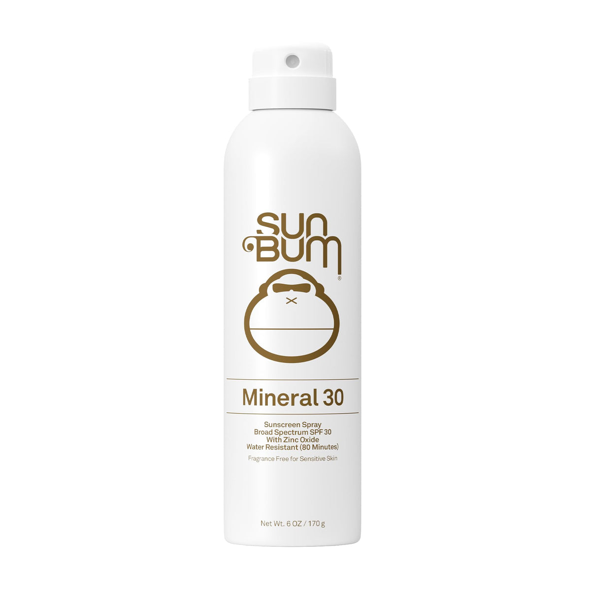 Sun Bum Mineral SPF 30 Sunscreen Body Spray 6 oz front view