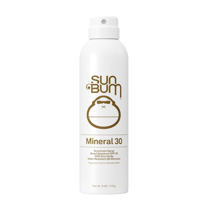 Sun Bum Mineral SPF 30 Sunscreen Body Spray 6 oz front view