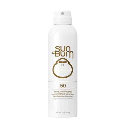 Sun Bum Mineral SPF 50 Sunscreen Body Spray 6 oz front view