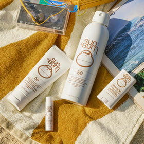 Sun Bum Mineral SPF 50 Sunscreen Lotion application on skin