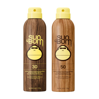 Sun Bum Original SPF 30 sunscreen spray bottle front view