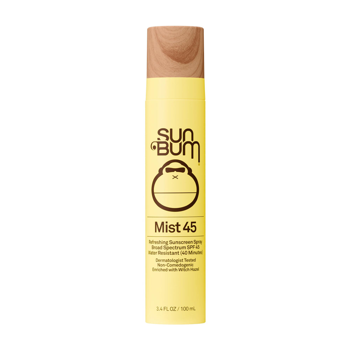 Sun Bum Original SPF 45 Sunscreen Mist 3.4 oz front view