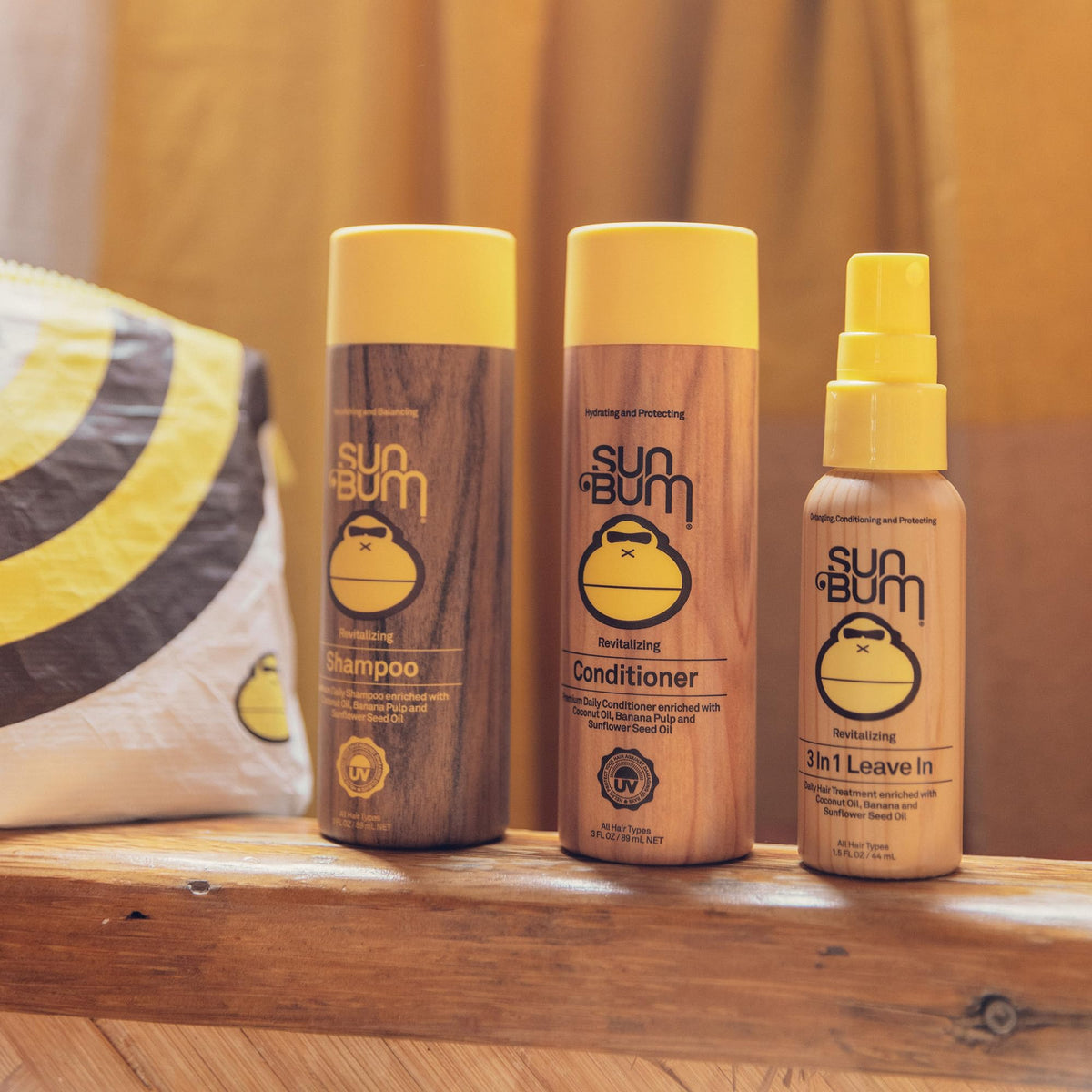 Sun Bum revitalising shampoo bottle front view