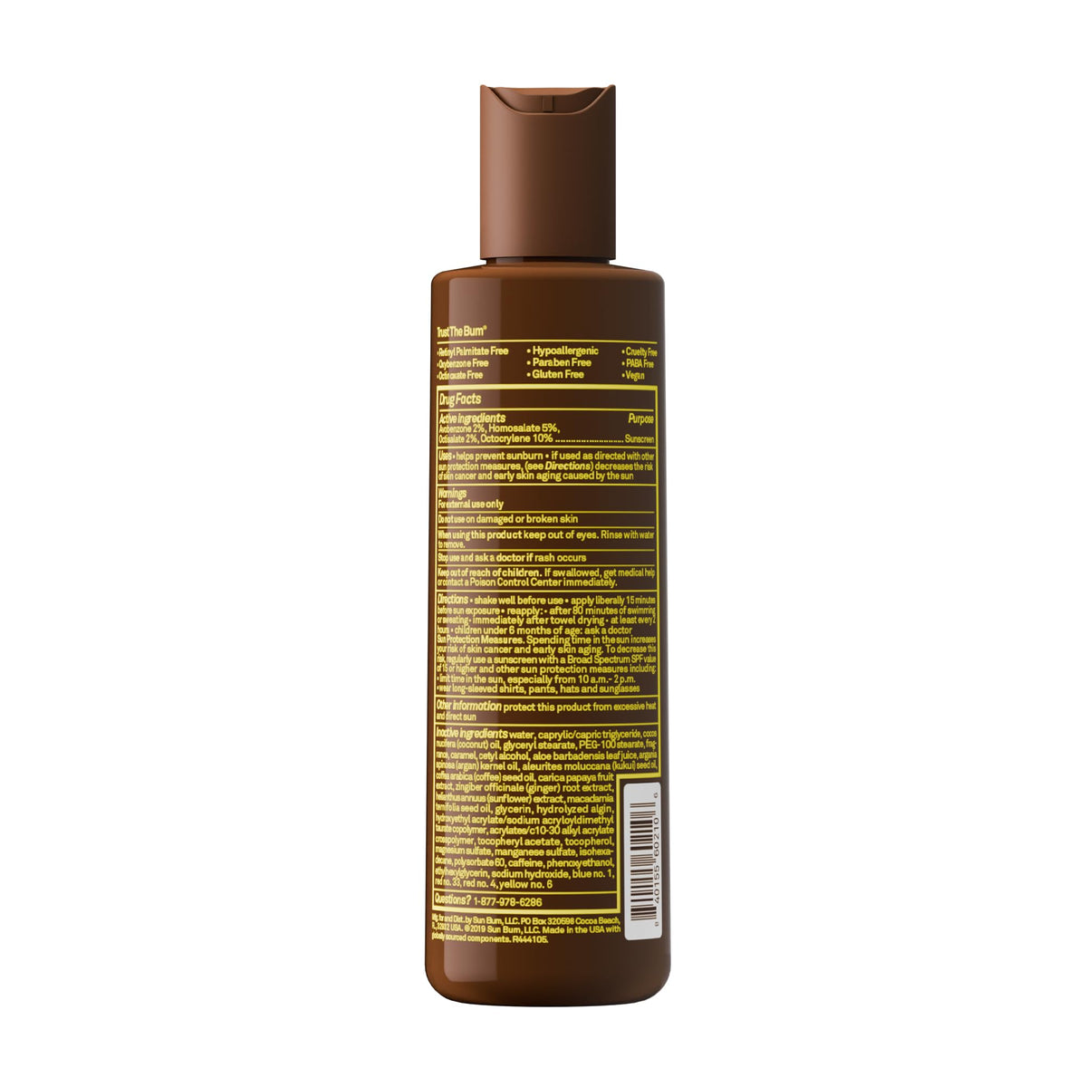 Sun Bum SPF 15 Browning Body Lotion in a lifestyle setting on the beach