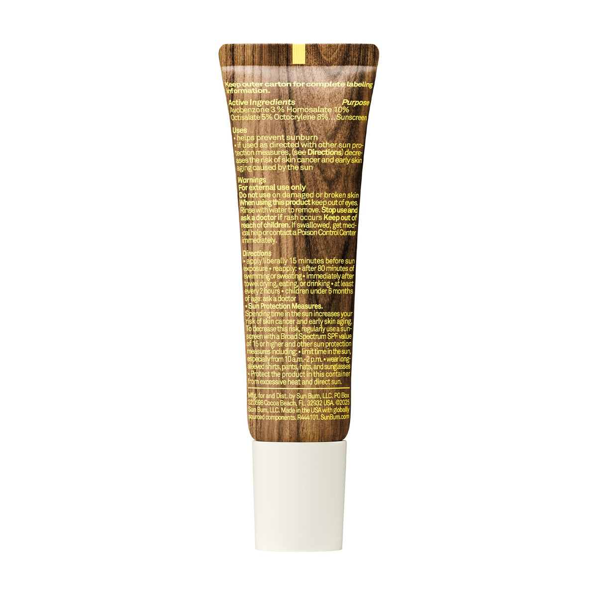 Sun Bum SPF 30 Coconut Lip Balm close-up on lips