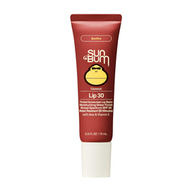 Sun Bum SPF 30 Coconut Sunscreen Lip Balm Bonfire Tinted front view