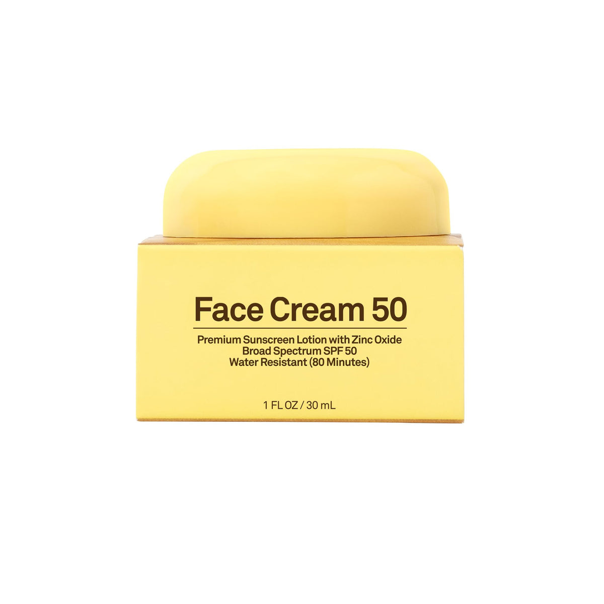 Sun Bum SPF 50 Face Cream Sunscreen with beach background