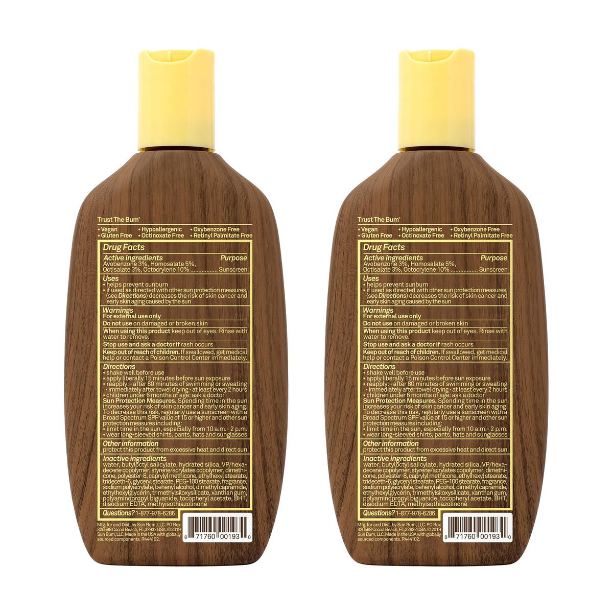 Sun Bum sunscreen lotion in outdoor setting