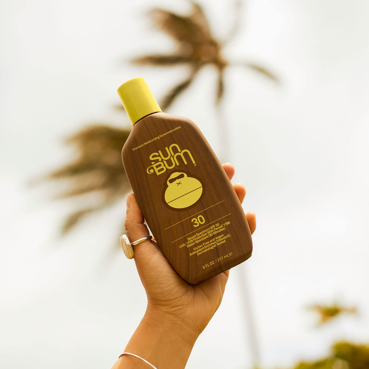 Sun Bum sunscreen lotion texture on skin