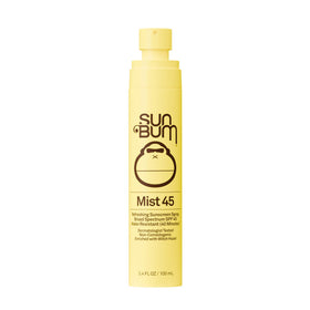 Sun Bum sunscreen mist application on skin
