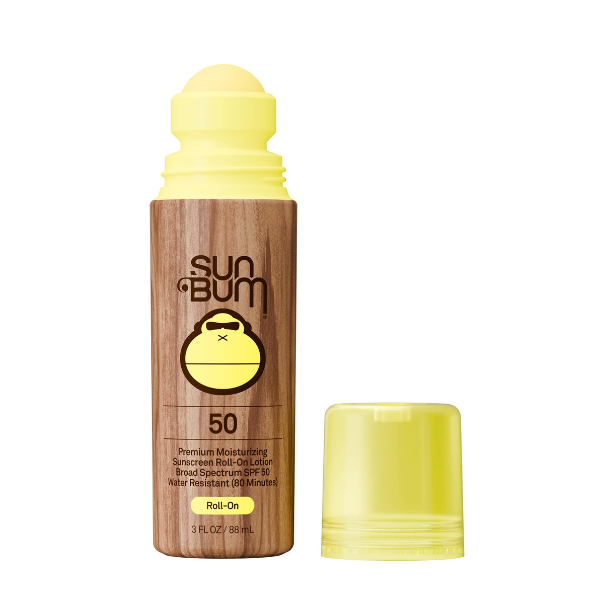 Sun Bum sunscreen roll-on with ingredients list
