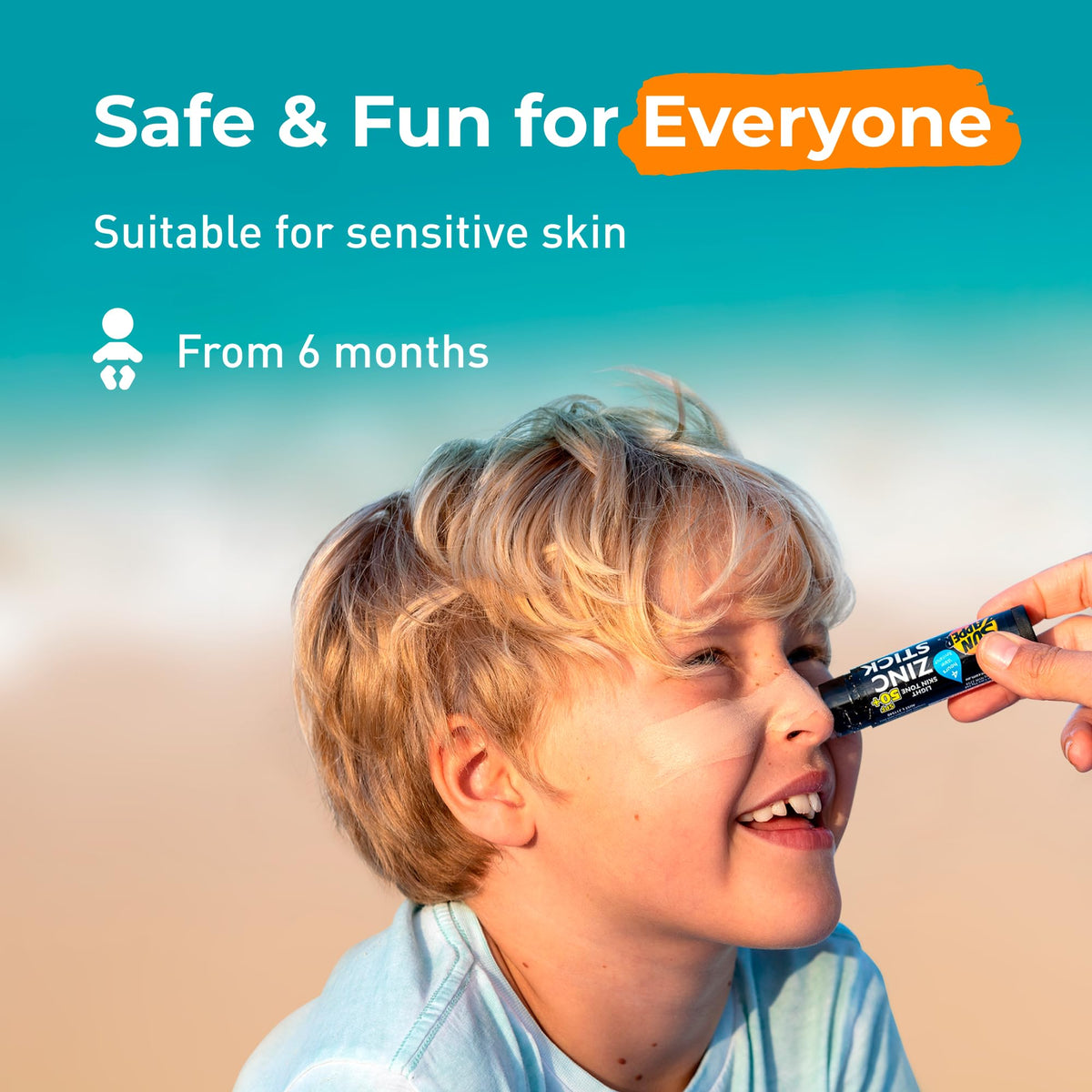 Sun Zapper Zinc Oxide Sunscreen Stick SPF 50+ travel size comparison