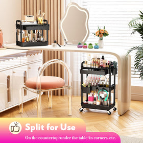 SUNALLY Makeup Cart stylishly displayed with beauty essentials