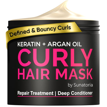 SUNATORIA Curly Hair Mask 8.5 Fl Oz front view
