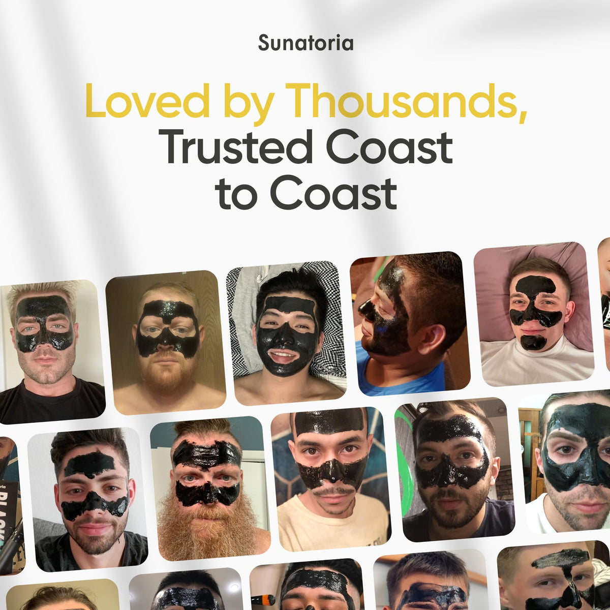 SUNATORIA Men’s Charcoal Peel-Off Face Mask packaging details