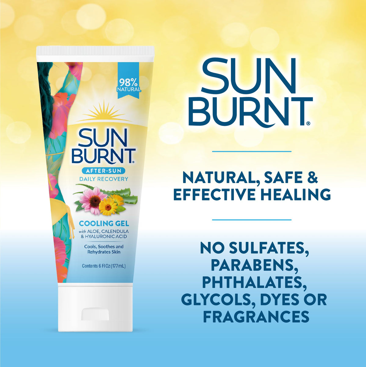 Sunburnt Aloe Vera Gel 6 Ounce texture close-up