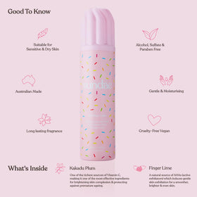 sundae Whipped Shower Foam Birthday Cake Body Wash side view
