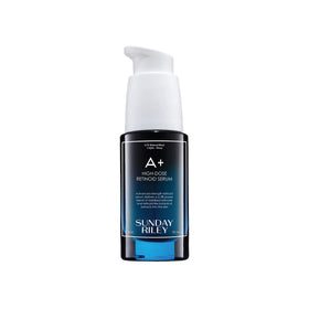 Sunday Riley A+ High-Dose Retinol Serum 1.0oz front view with packaging