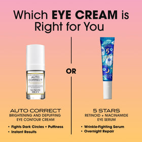 Sunday Riley Auto Correct Eye Contour Cream on a vanity table