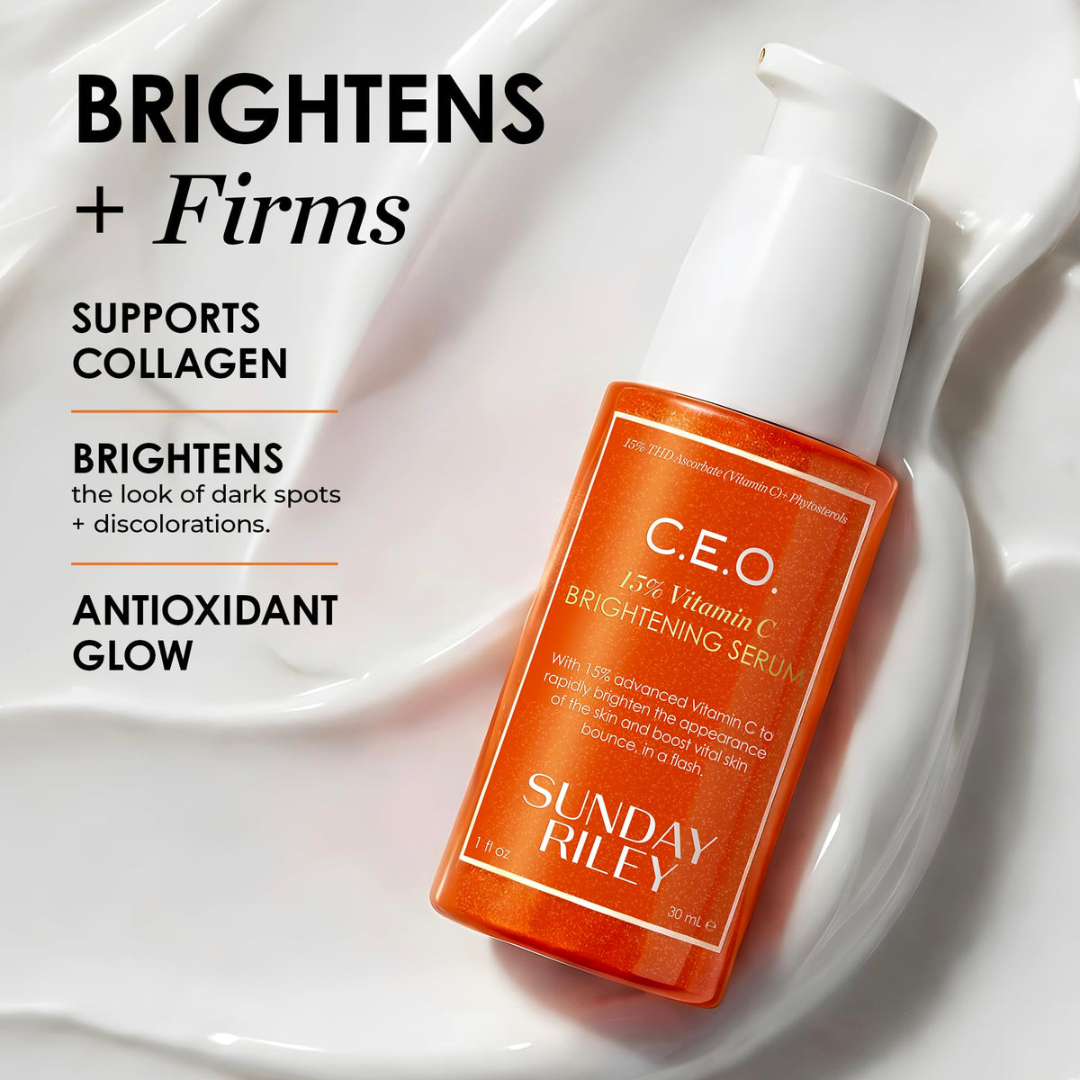Sunday Riley C.E.O. 15% Vitamin C Brightening Serum packaging