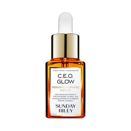 Sunday Riley C.E.O. Glow Vitamin C & Turmeric Face Oil front view