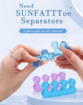 SUNFATT Toe Separators displayed with bright jelly colour