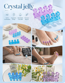 SUNFATT Toe Separators in a relaxing spa setting