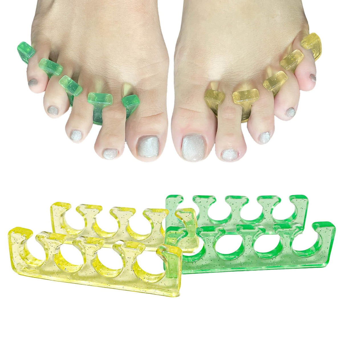 SUNFATT Toe Separators soft gel front view