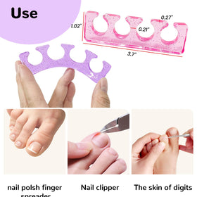 SUNFATT toe separators soft gel side view