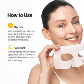 SUNGBOON EDITOR Deep Collagen CICA Tea Tree Overnight Mask in use