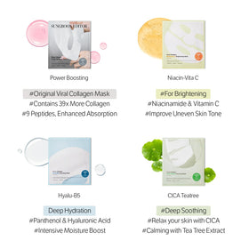 SUNGBOON EDITOR Deep Collagen CICA Tea Tree Overnight Mask with tea tree leaves