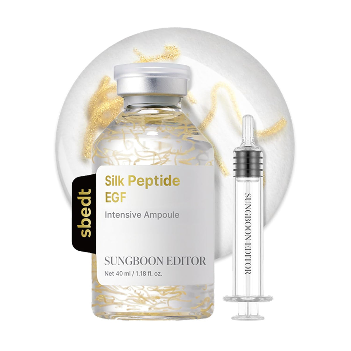 SUNGBOON EDITOR Glow Intensive Deep Collagen Silk Peptide EGF Ampoule front view